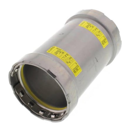 Escenografia 2 in. Steel Coupling with No Stop MegaPressG, Press x Press Fitting, Black ES3452085